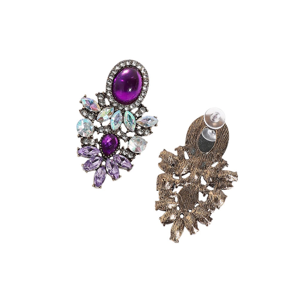 SOHI Women's Shimmering Rhinestone Statement Dangling Drop Earrings