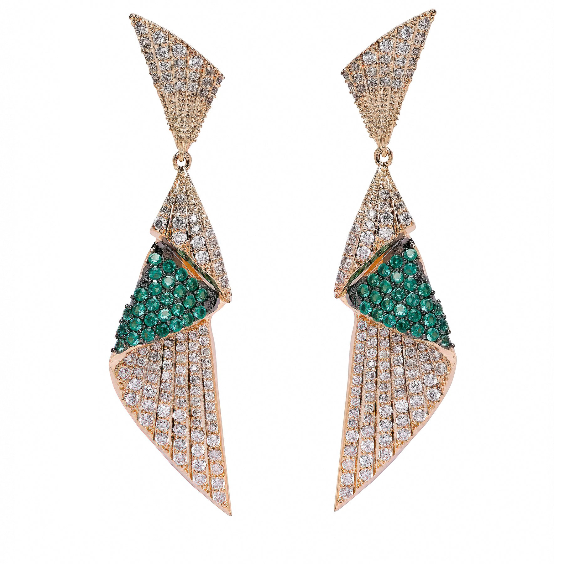 AGP PARIS Womens Diva Luxury Shell Drop Earrings