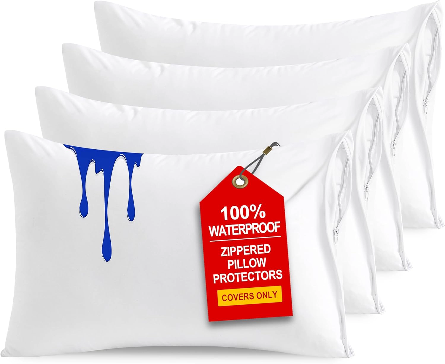 NTBAY Waterproof Standard Pillow Protectors