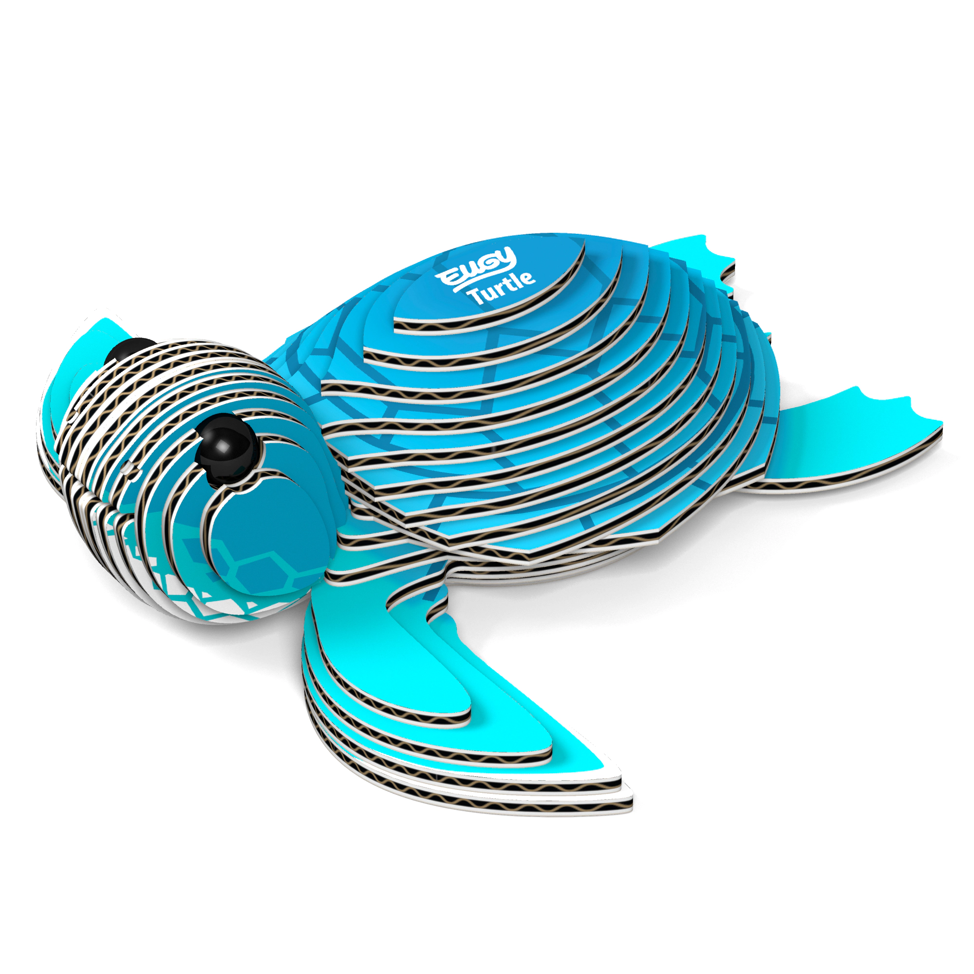 EUGY Turtle 3D Puzzle - contains 26 puzzle pieces