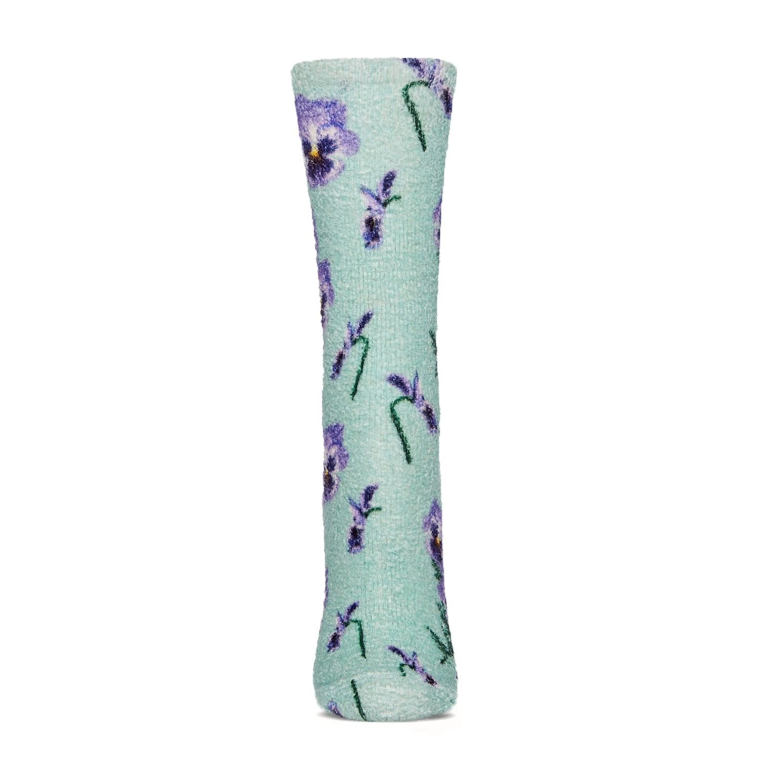 MeMoi Pansy CBD Infused Eucalyptus Scent Cozy Crew Socks