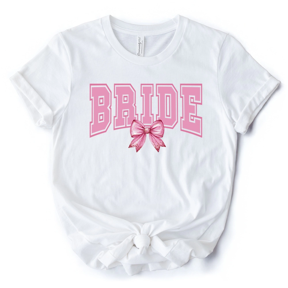 OrnamentallyYou Womens Coquette Bride T-Shirt