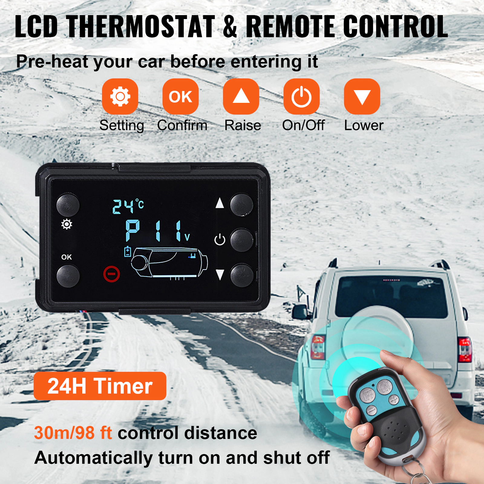 HONGGE Diesel Air Heater with LCD