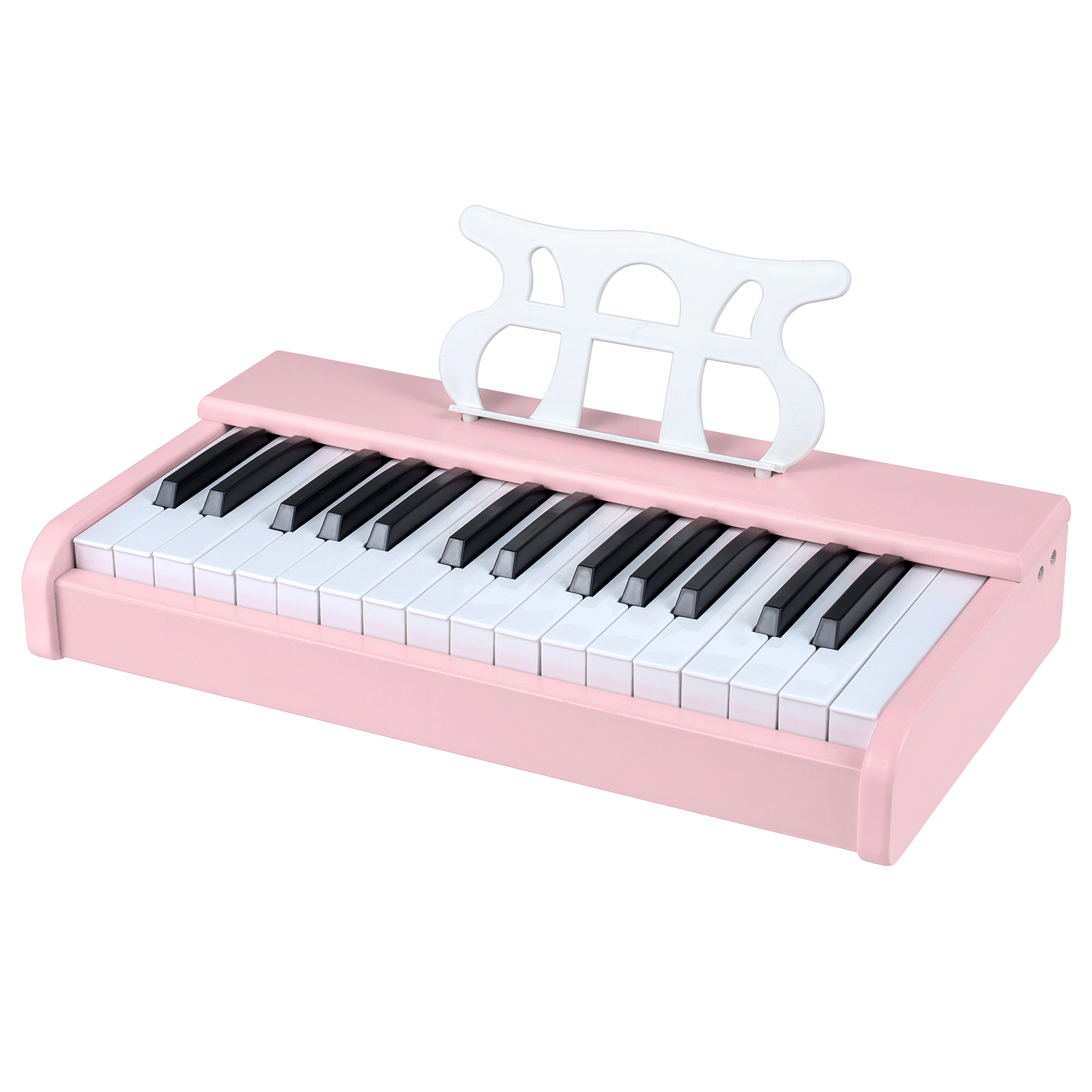 SUGIFT Pink 30-Key Kids Digital Piano Keyboard with Resonance Hole One-Key Start and Music Stand