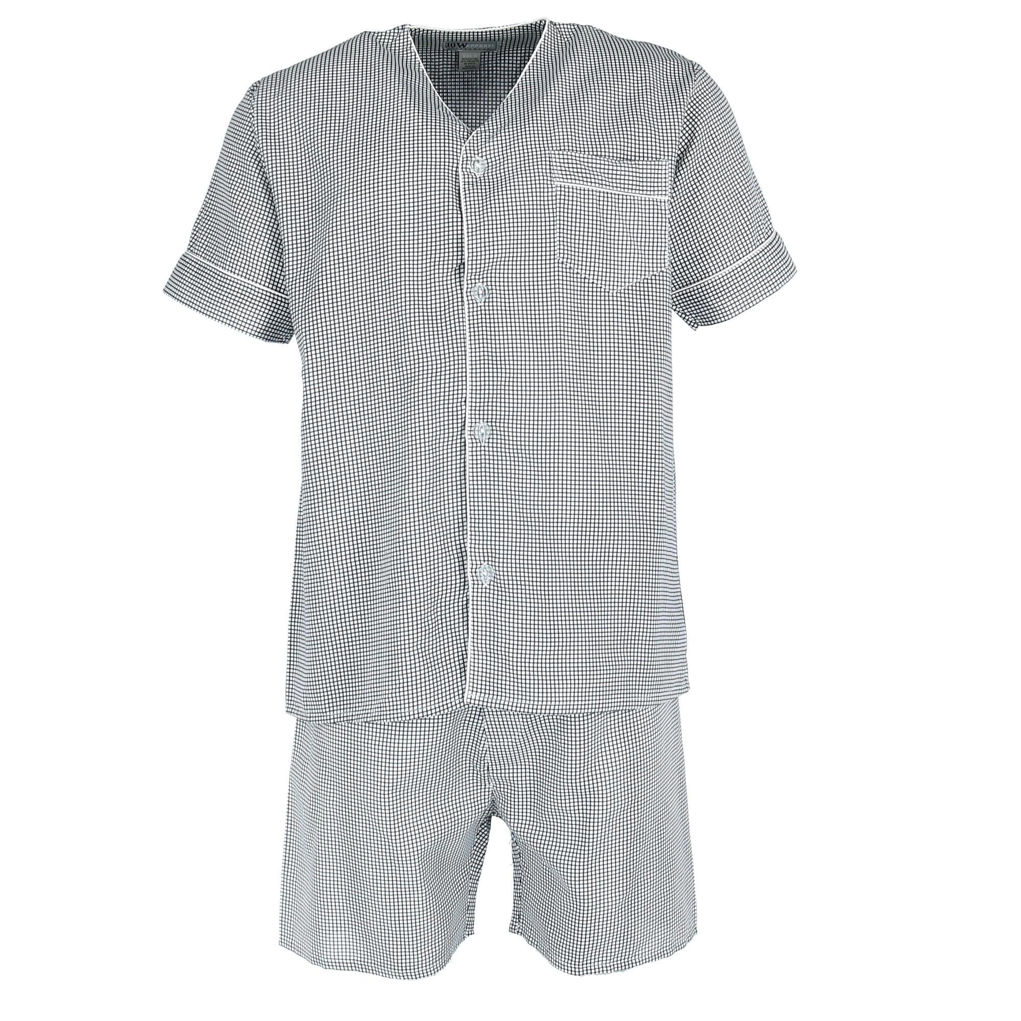 Ten West Apparel Men's Short Sleeve Leg Pajama Set