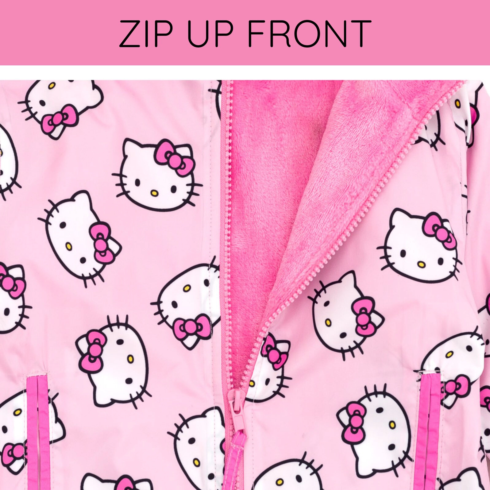 Hello Kitty Girls' Hooded Rain Jacket