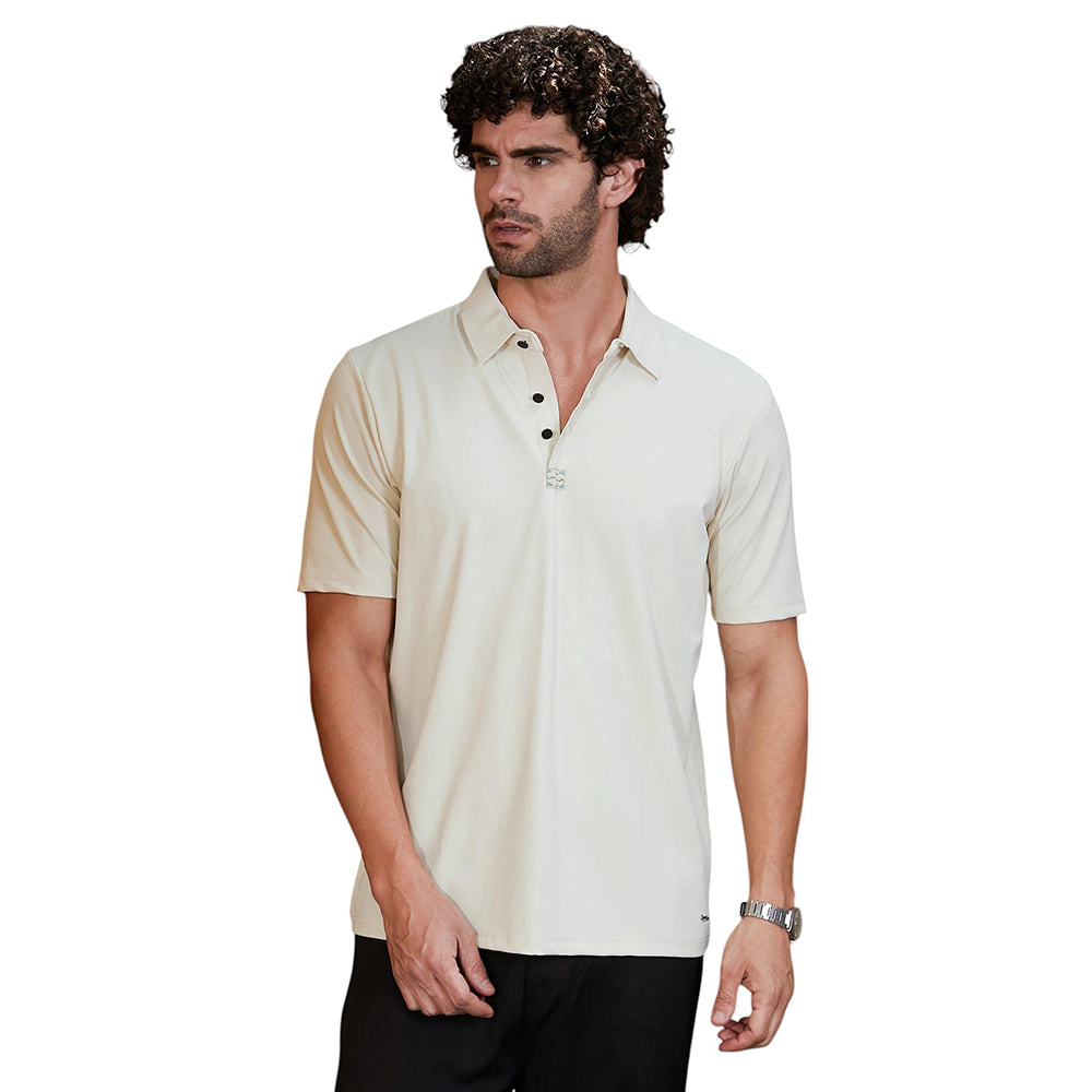 Seamless Waffle Polo T-Shirt