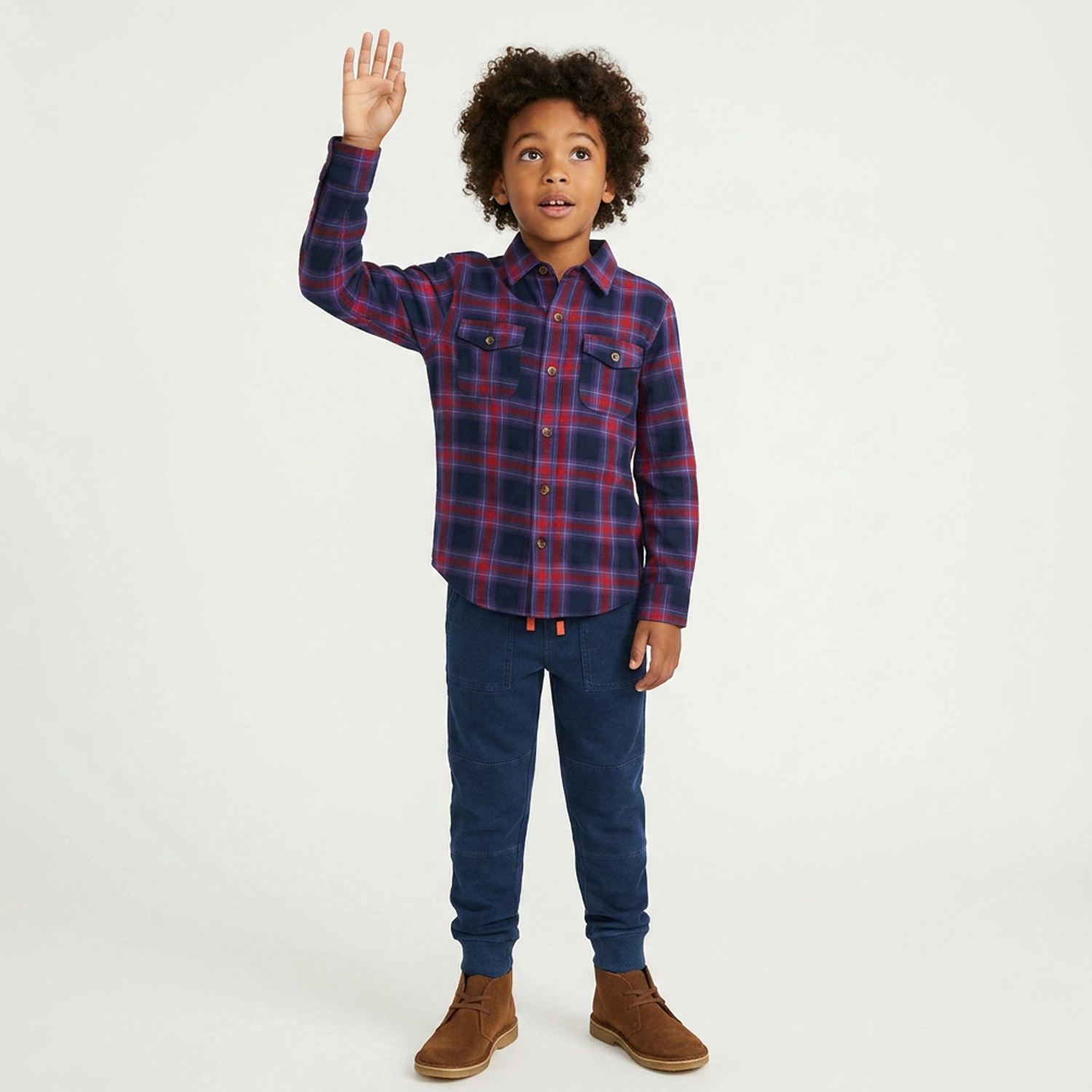 Rockets of Awesome Snowtracks Button Down for Boys