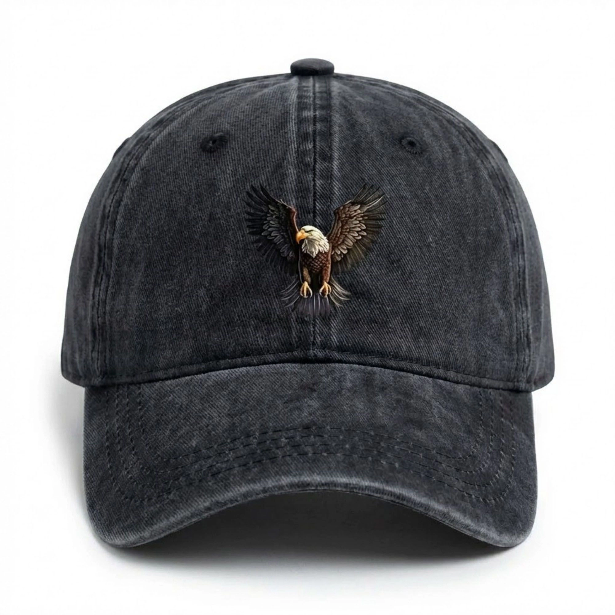 Anna-Kaci Women's Cotton Baseball Cap with Eagle Embroidery Adjustable Strap Casual Everyday Hat
