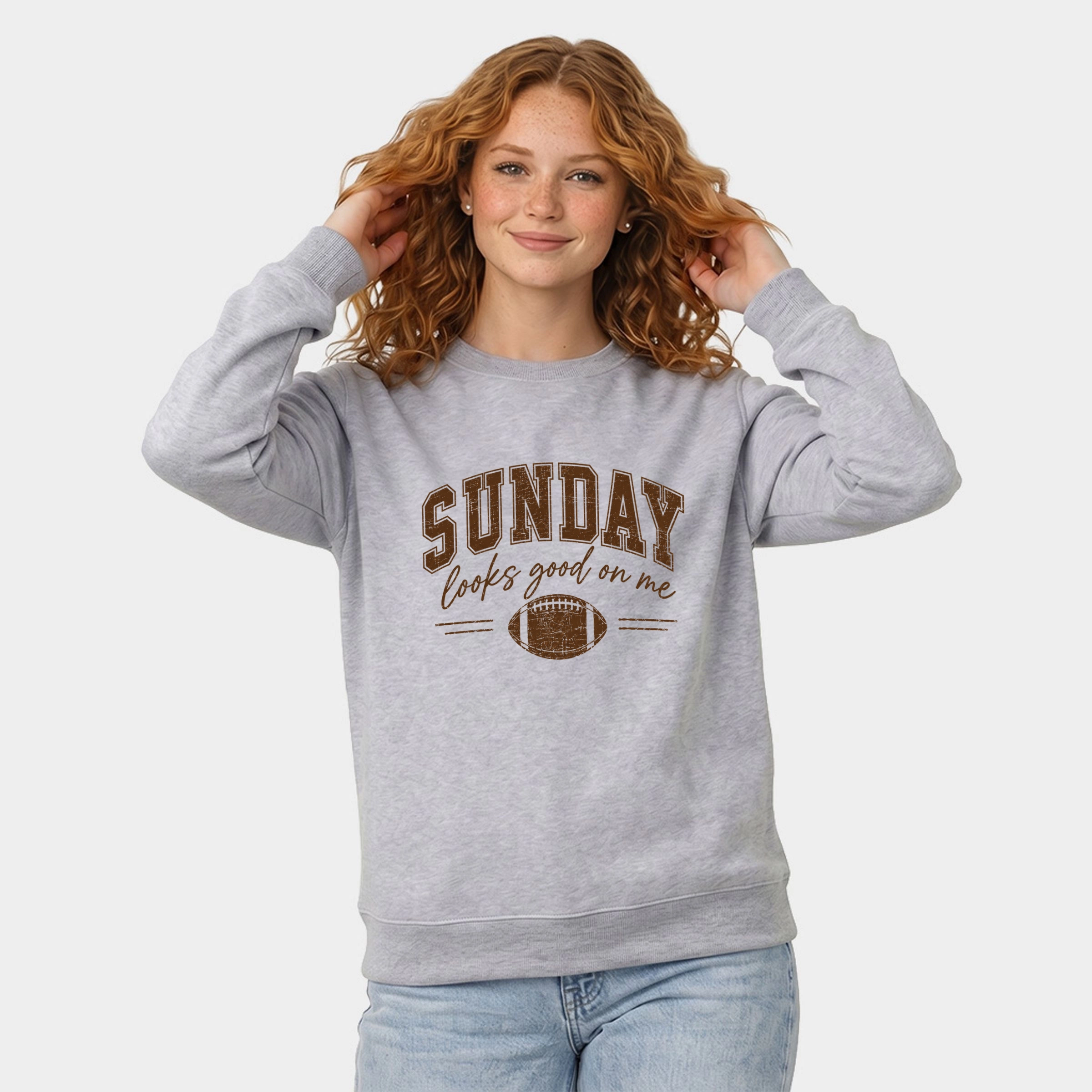Simply Sage Market - Women's Graphic Sweatshirt Sunday Looks Good On Me