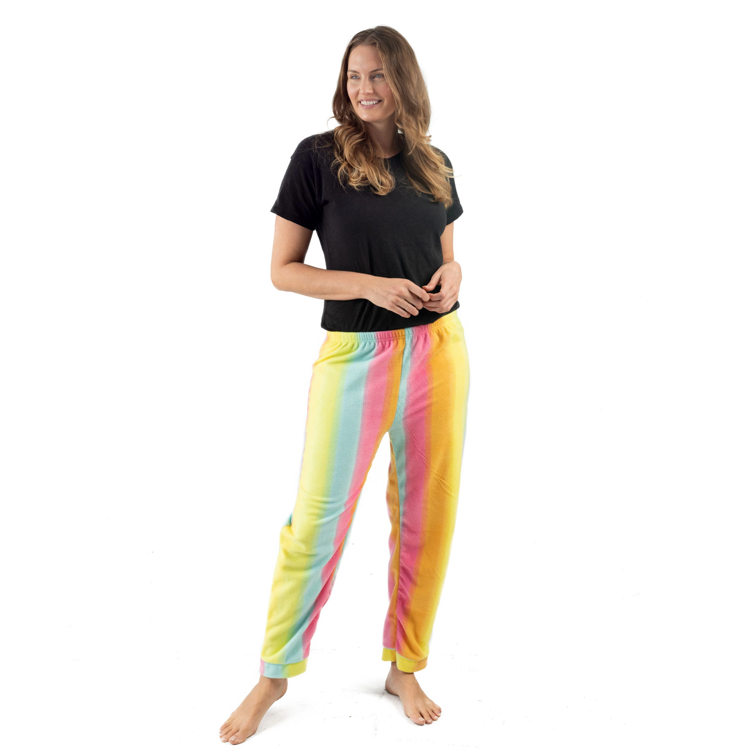 Leveret Women's Tie Dye Fleece Pants