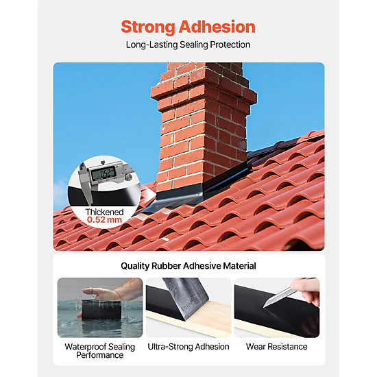HONGGE Waterproof and Weather-Resistant Tape for Black