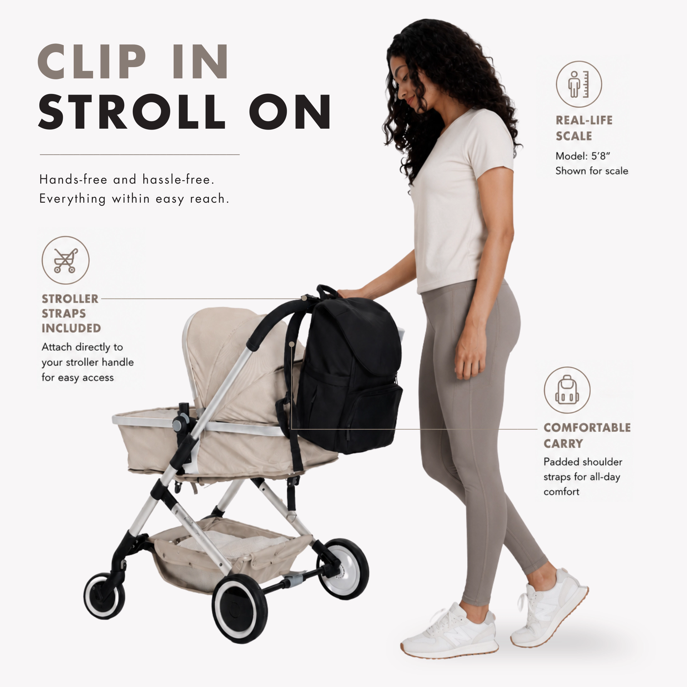Hynes Eagle Unisex Motion All-in-One Diaper Backpack