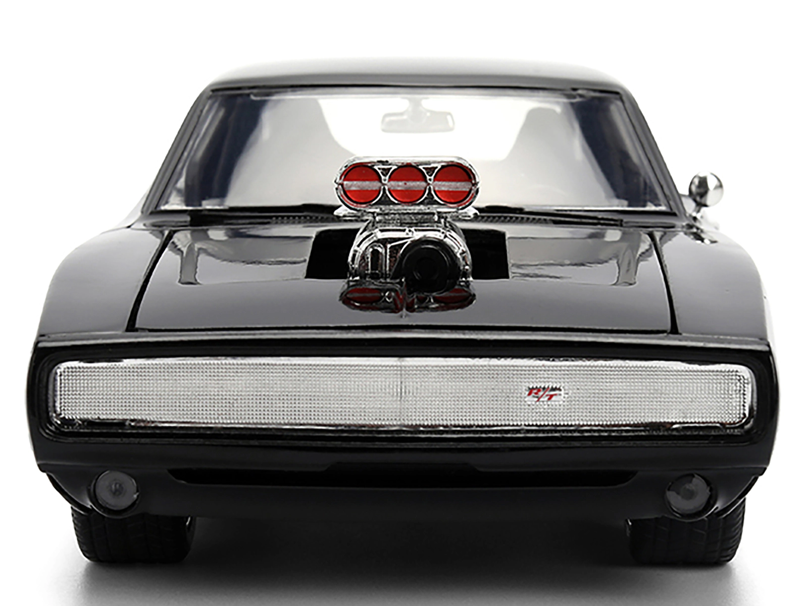 Jada 1970 Dodge Charger R/T Black "Furious 7" (2015) Movie "Fast & Furious" Series 1/24 Diecast Model Car by Jada
