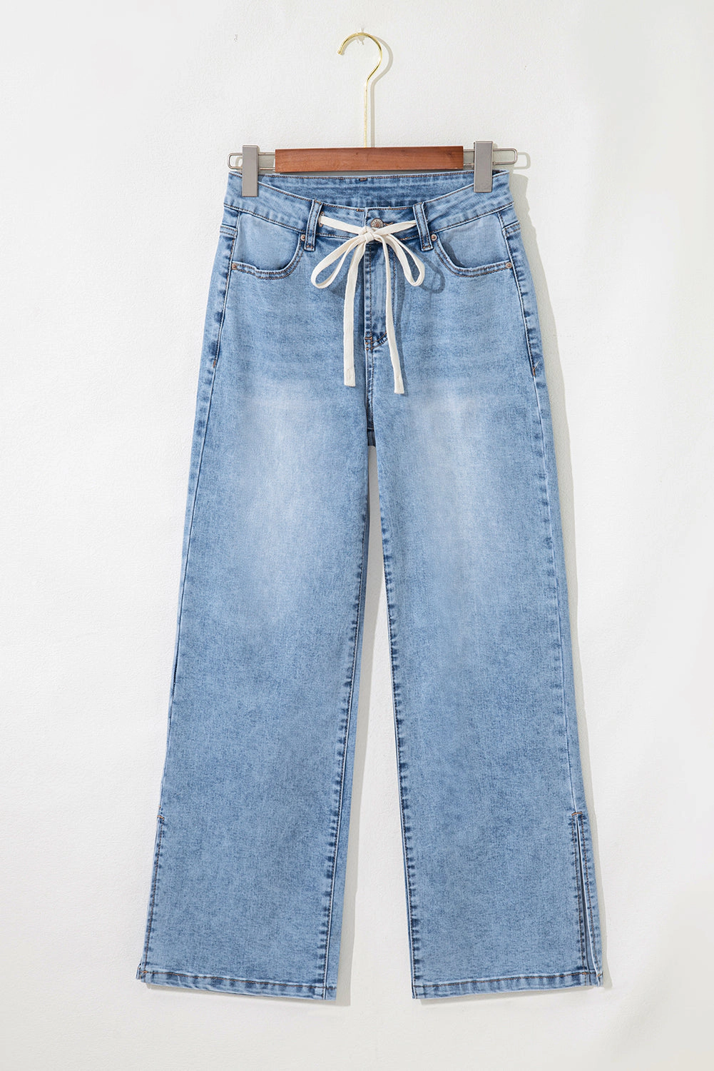 Threaded Pear Women's Noah Rise Drawstring Casual Jeans