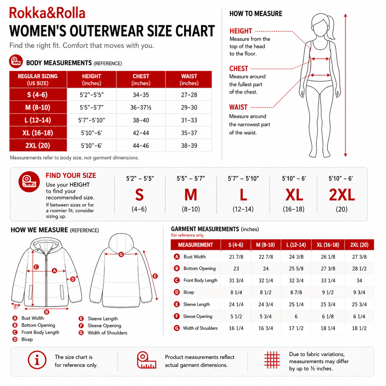 Rokka&Rolla Womens Mid-Length Lightweight Puffer Jacket