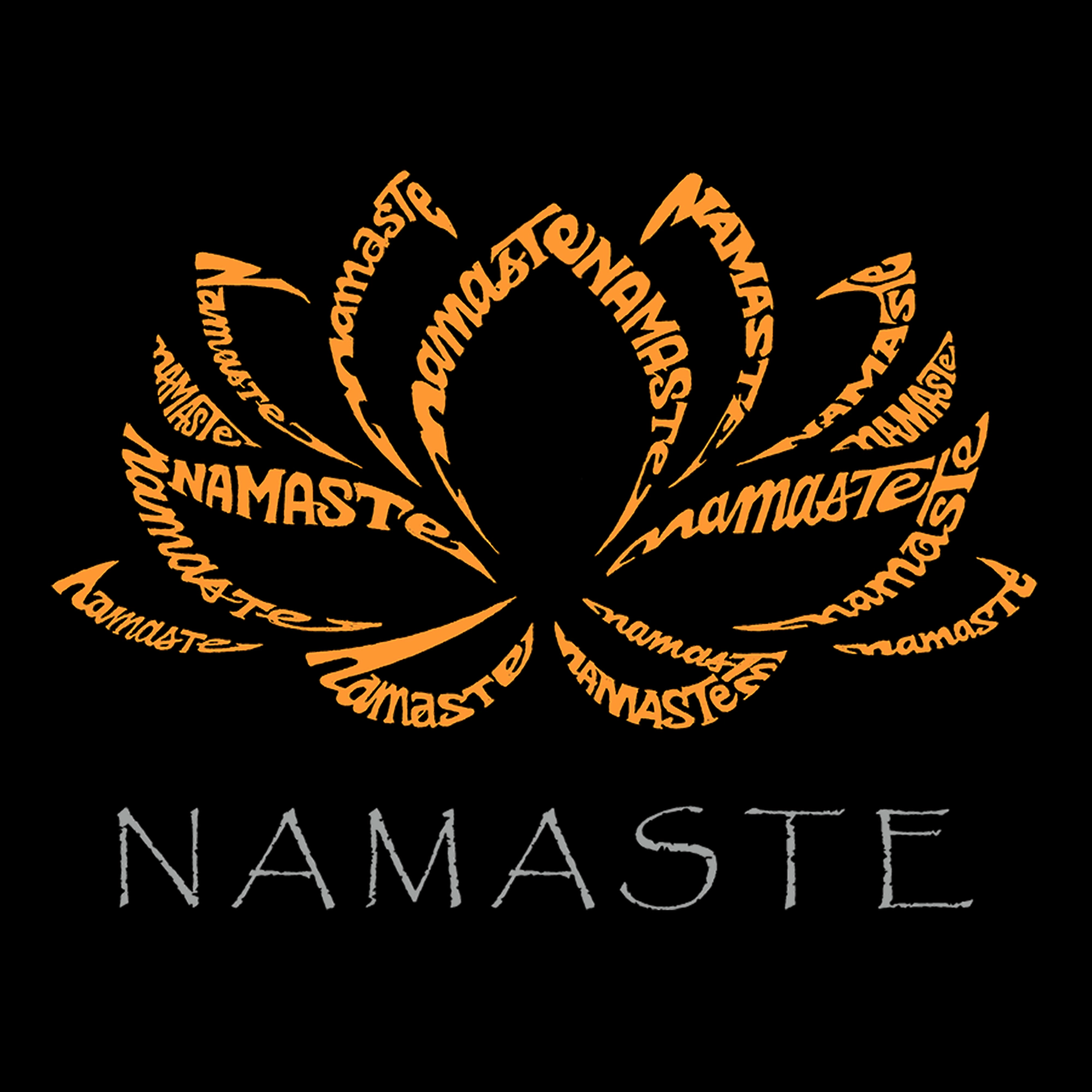 LA Pop Art Namaste - Women's Word Crewneck Sweatshirt