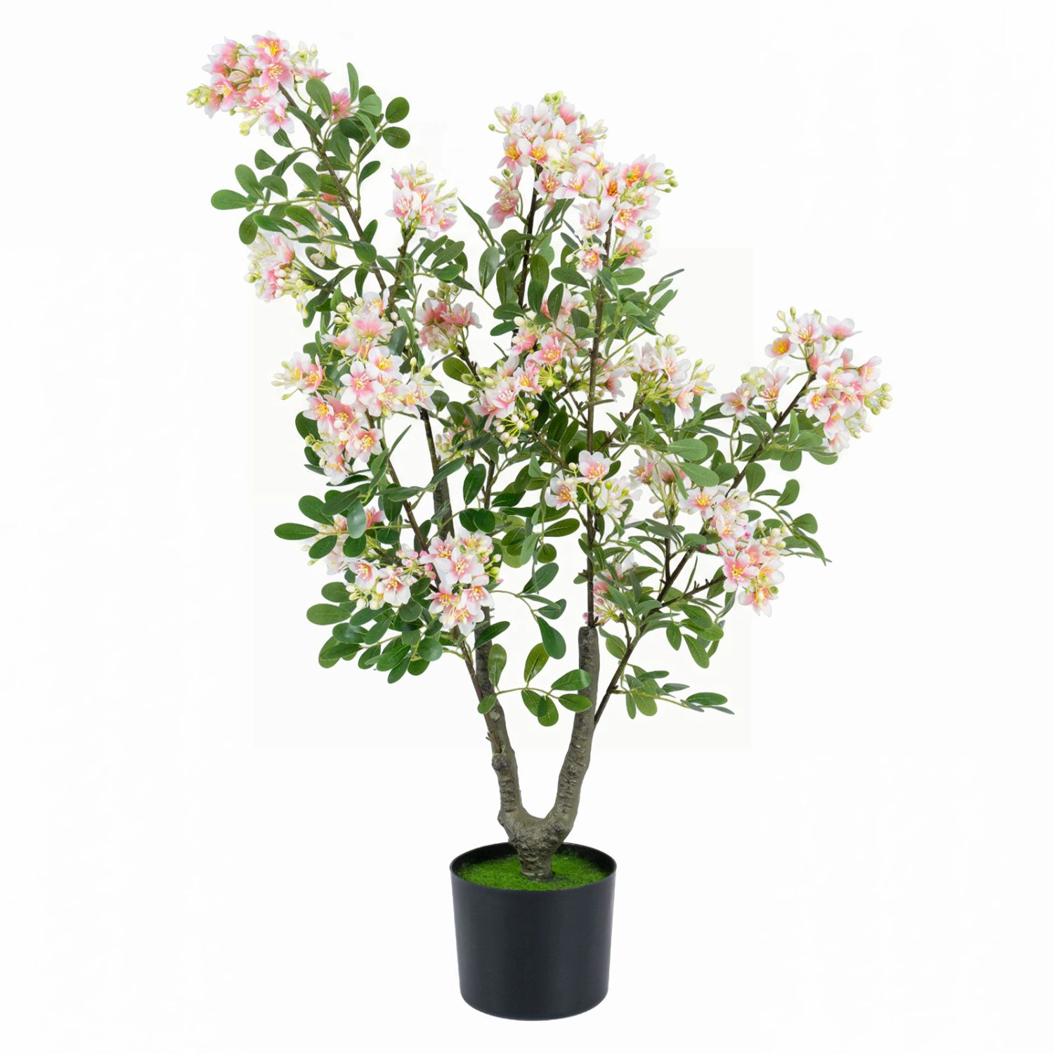 SlickBlue Artificial Blossom Tree with 210 Flowers and Decorative Pot