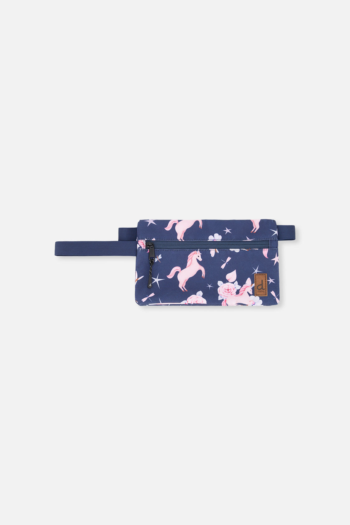 Deux par Deux Girls Unicorn Print Double-Compartment Pencil Case