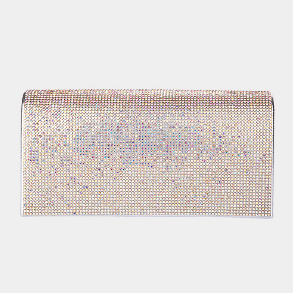 Fashnzfab Bling Solid Evening Clutch Crossbody Bag