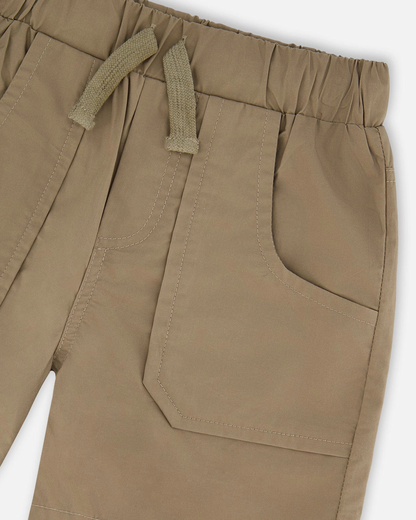 Deux par Boys Parachute Patch Pocket Drawstring Shorts