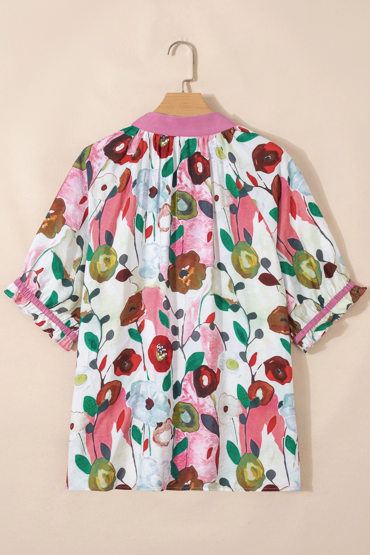 Threaded Pear Briella Sleeve Floral PLUS Blouse
