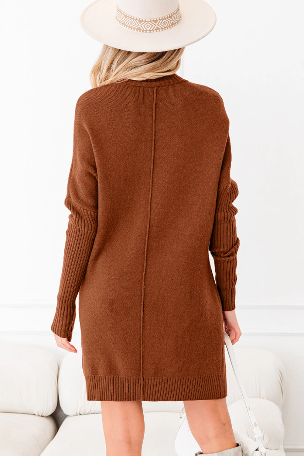 Threaded Pear Women's Mia Center Seam Shift Sweater