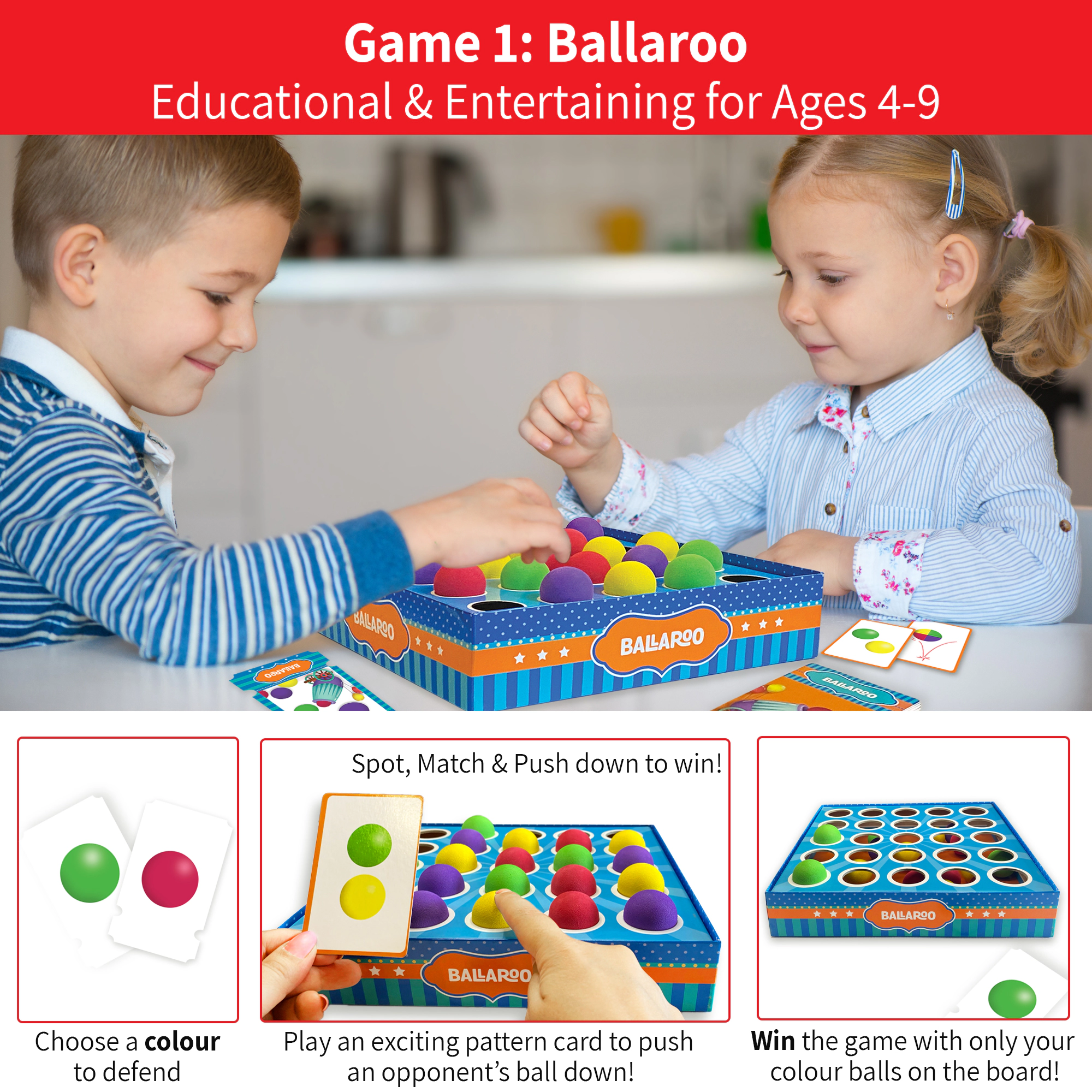 Chalk & Chuckles Ballaroo Game - 1-4 Players