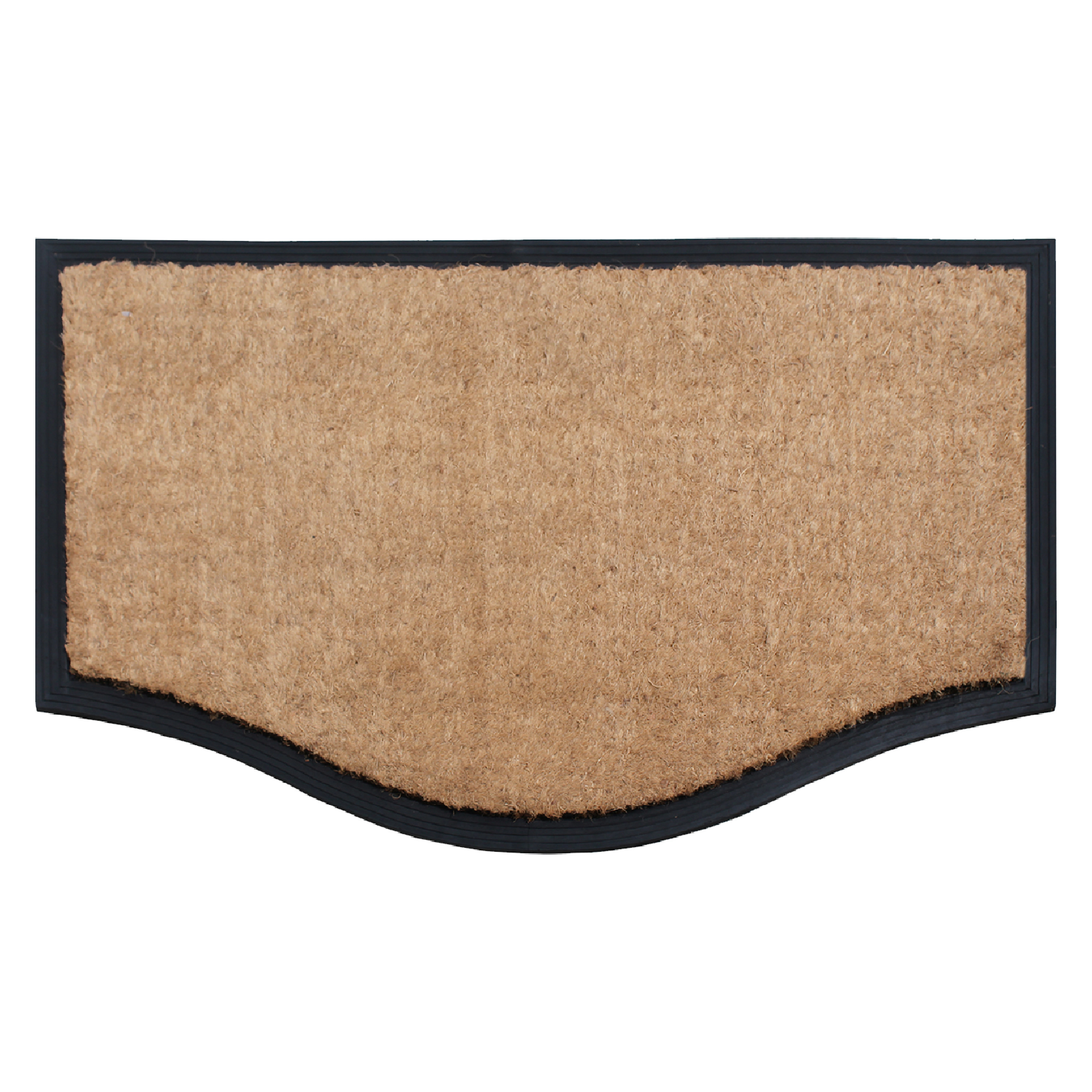 A1HC Coir and Rubber Door Mat 39x24 Inches Anti-Shed Heavy Duty Non-Slip Penta Black