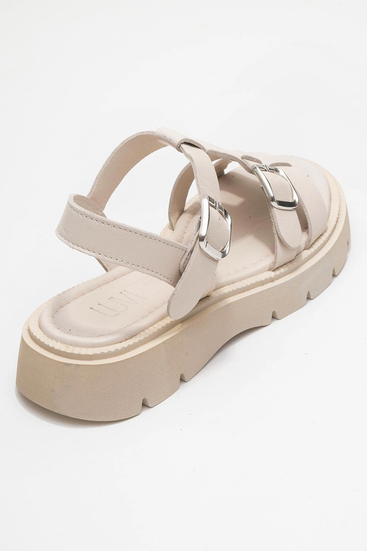 Forever & Always Womens Melvin Leather Sandals
