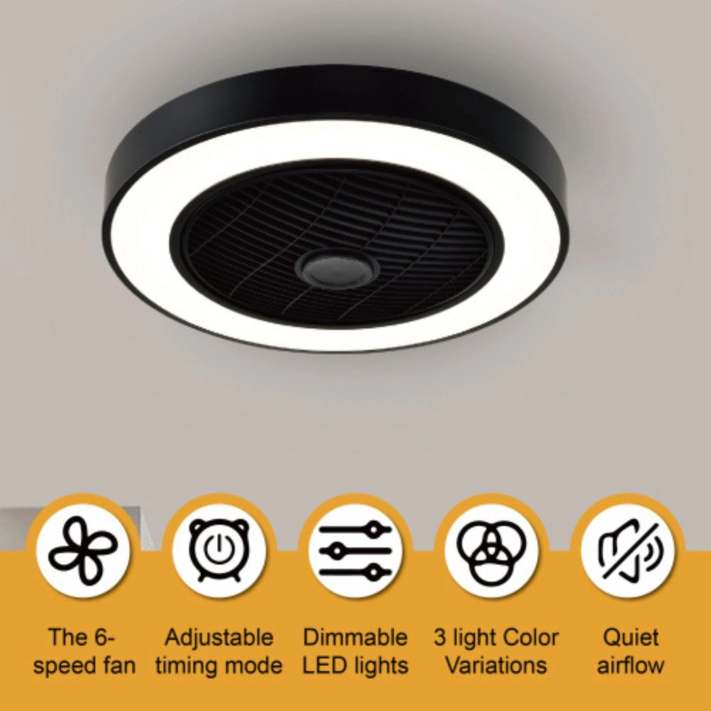 Vogued Glam 20 Inch Low Profile Ceiling Fan