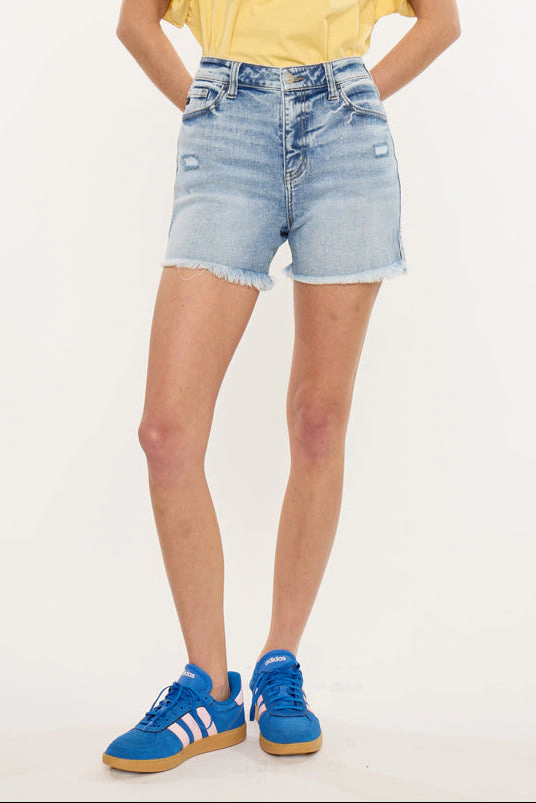 KanCan Women's Essentials High Rise Shorts Ingrid