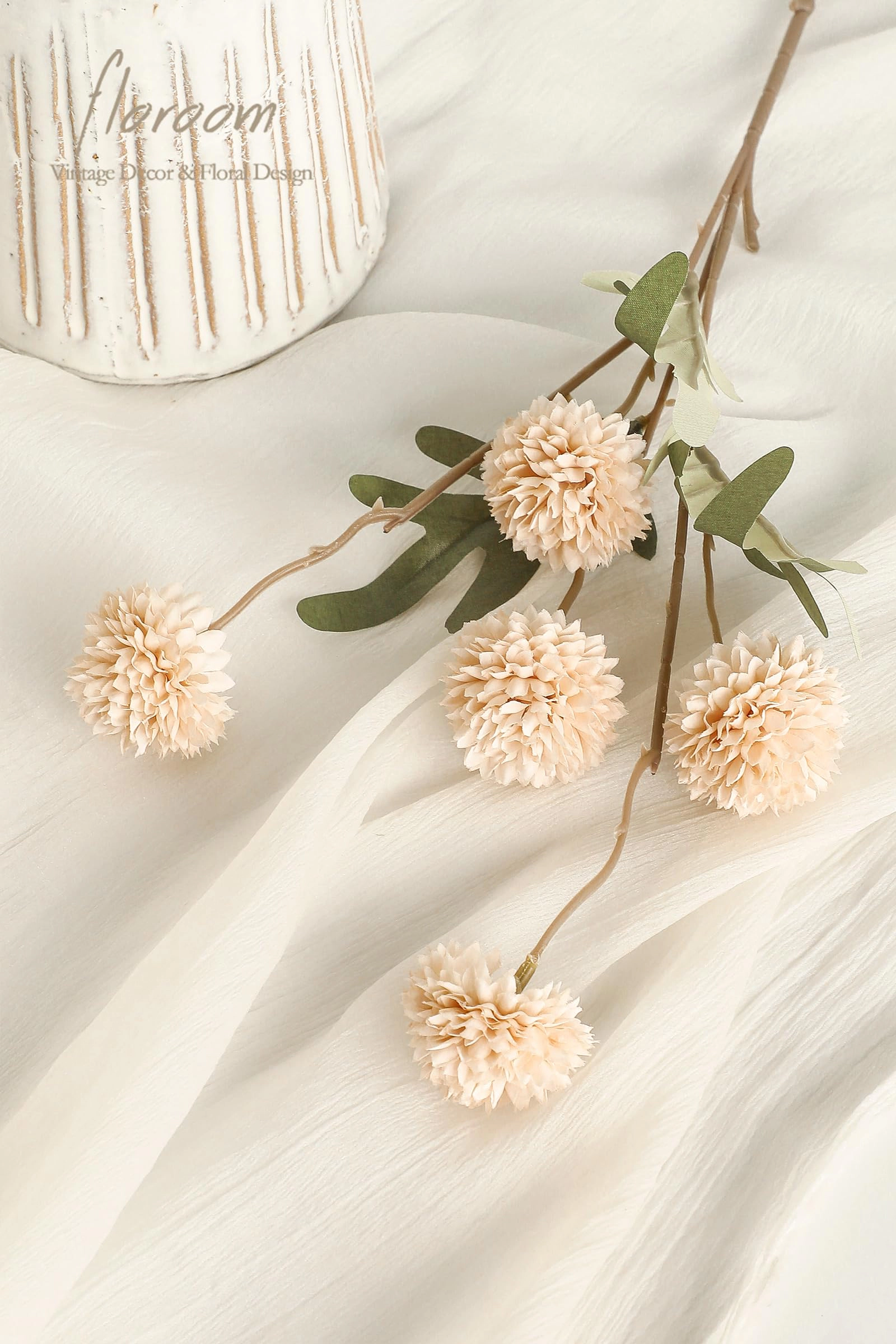 PUPWE Artificial Mums Flowers Bulk Wedding Decor