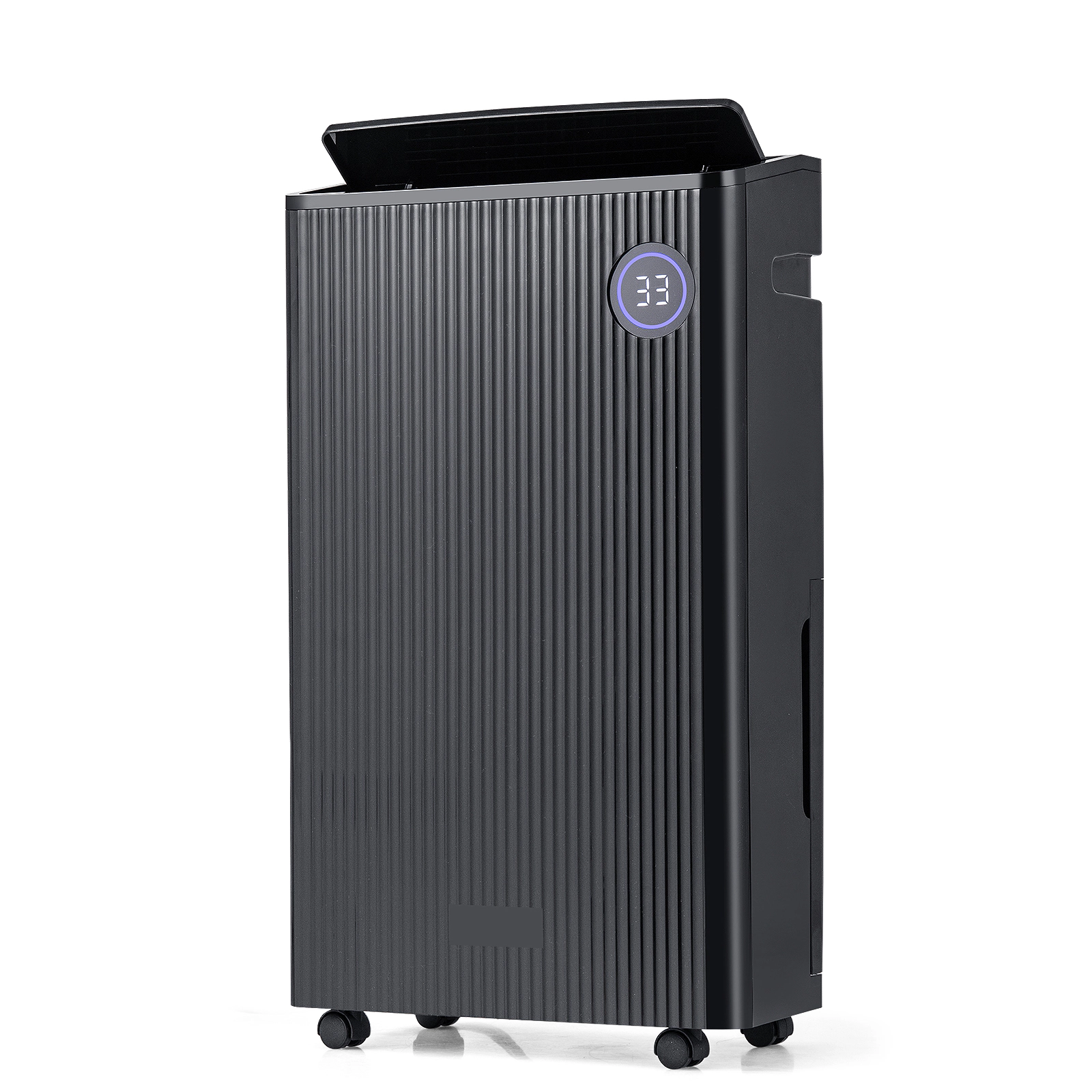 SlickBlue Black 57 Pint Portable Dehumidifier with Smart Touch Control