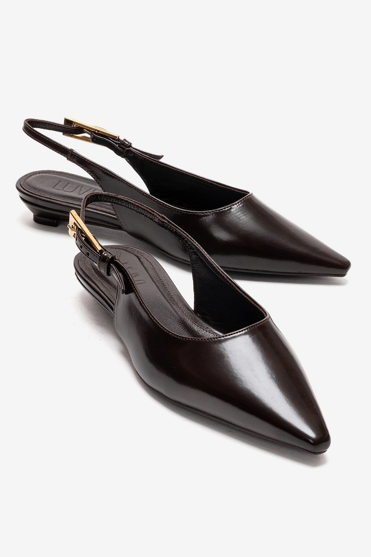 Prologue Shoes Womens Jenna Slingback Pointed Toe Pump