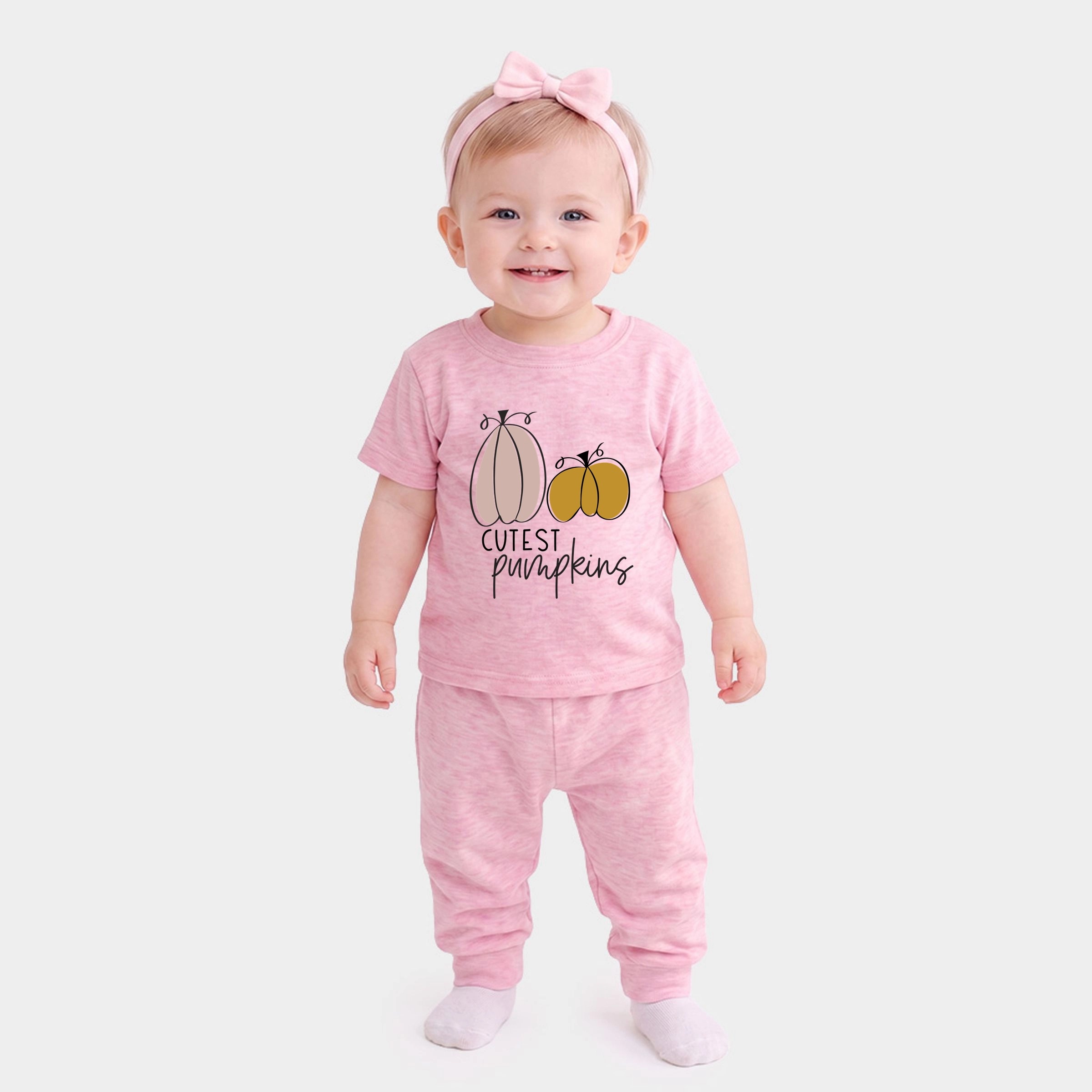 The Juniper Shop - Infant Jogger Pant Crew Set Cutest Pumpkins