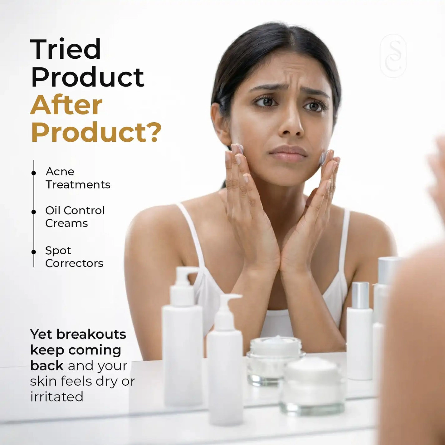Skin Centrick Acne Night Cream - 1% Salicylic Acid & Tea Tree Oil