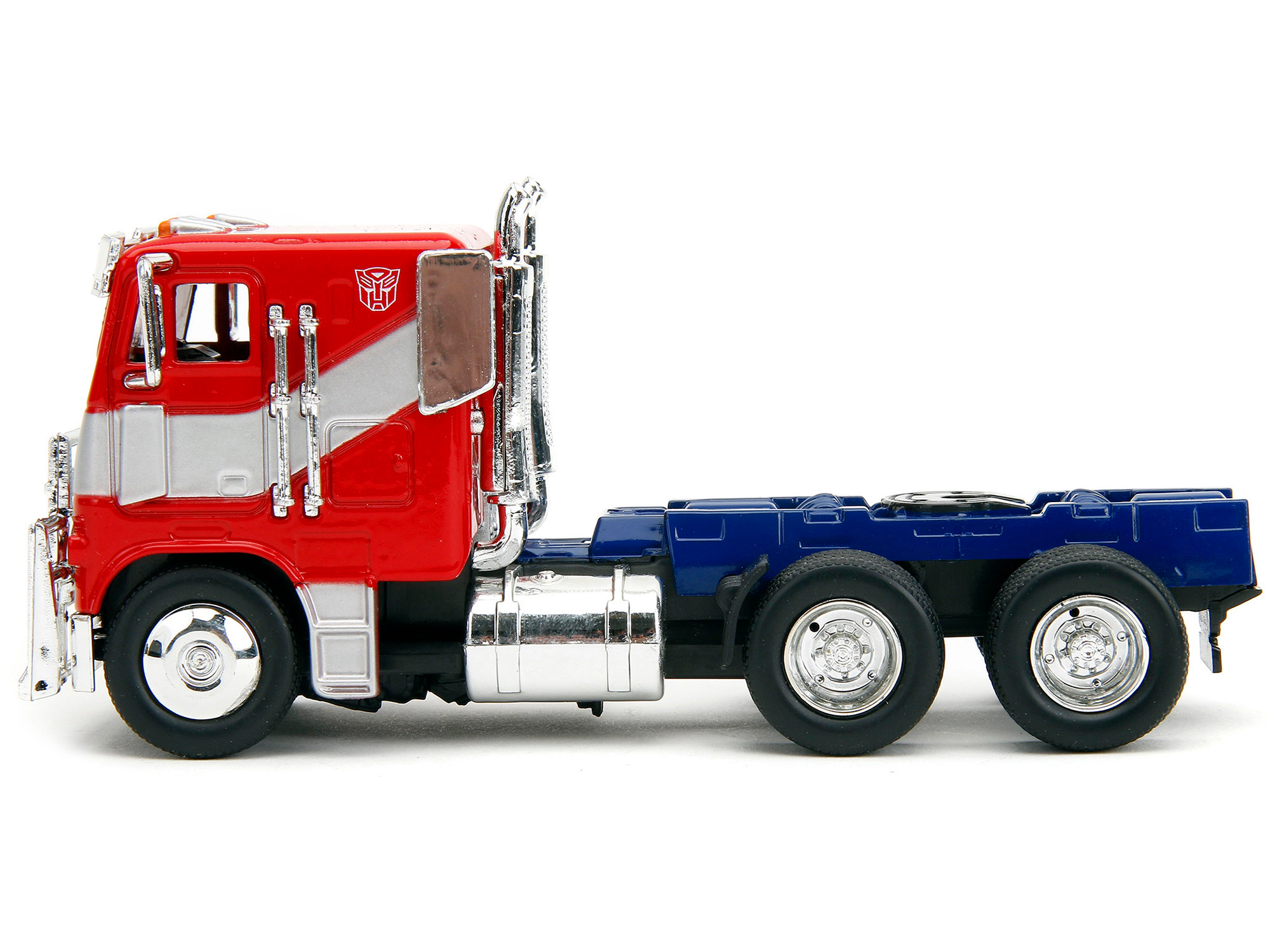 Jada Optimus Prime Tractor Truck Red and Blue with Silver Stripes "Transformers: Rise of the Beasts" (2023)