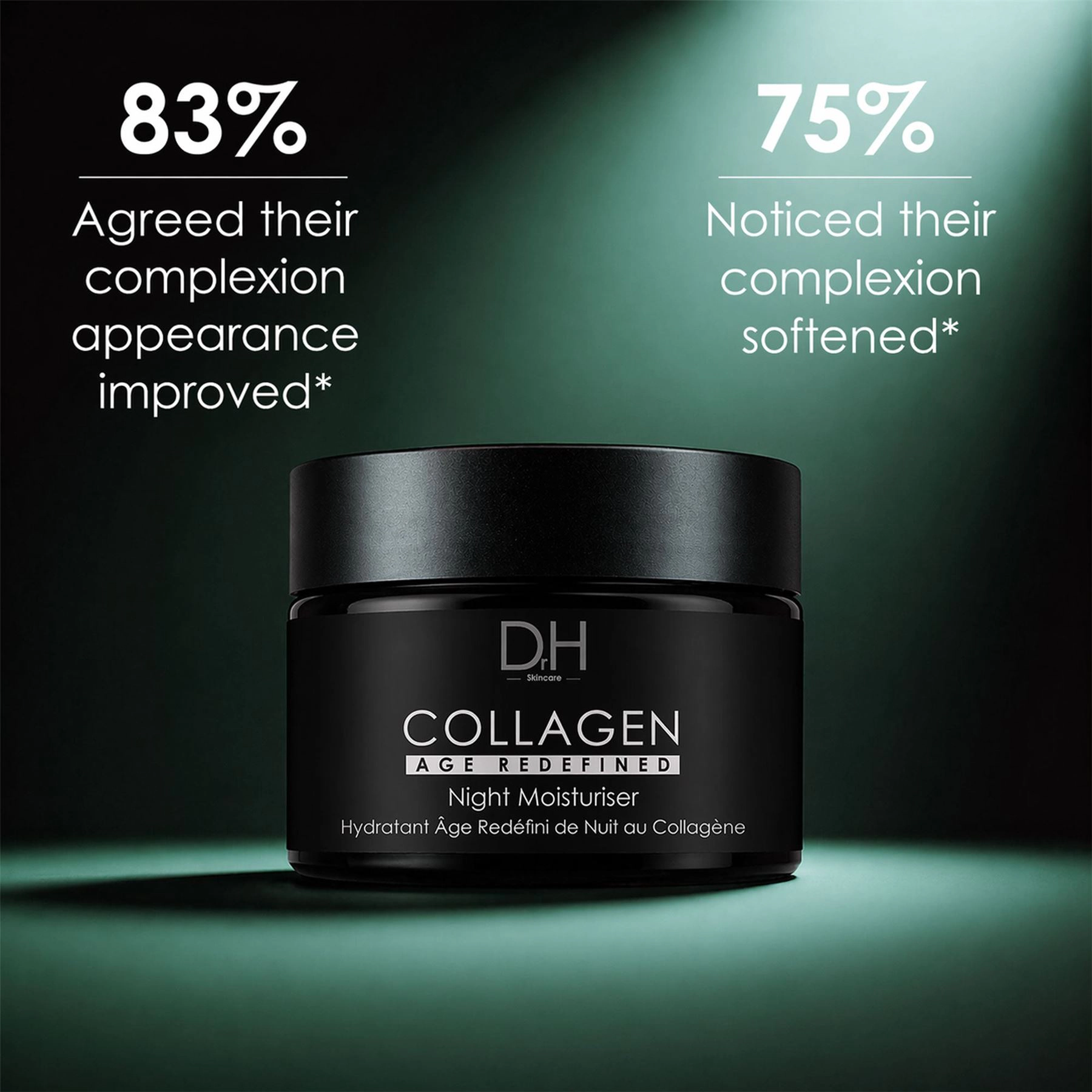Dr H Collagen Anti-Ageing Night Moisturiser 60 ml - Firming Anti-Age Night Cream