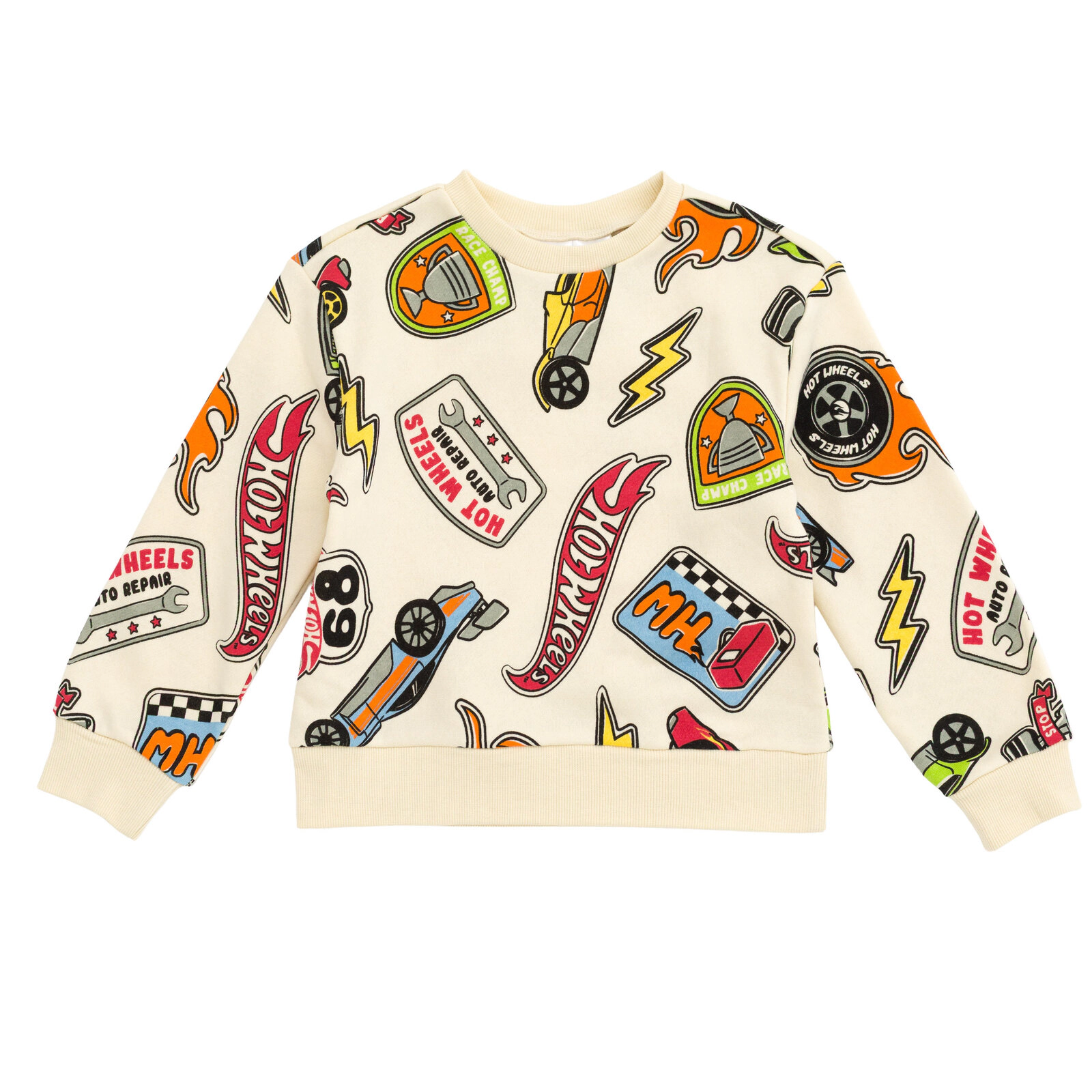 Hot Wheels Little Boys' Fleece 2-Piece Sweatshirt and Pants Set