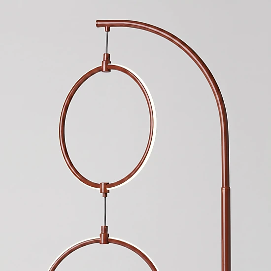 Brightech 3 Ring LED Floor Lamp, Color: Red - JCPenney