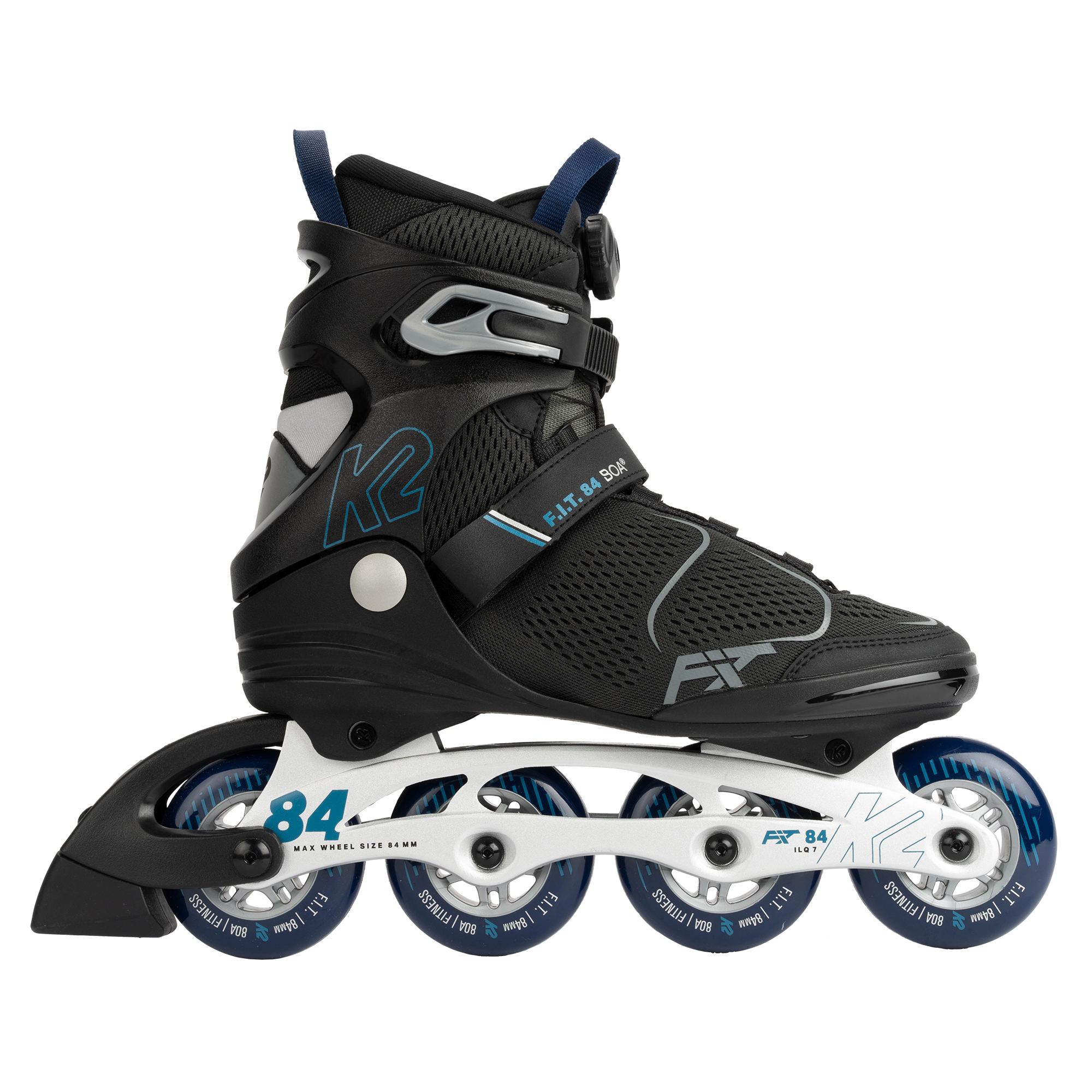 K2 F.I.T. 84 Boa Gray Mens Inline Skates