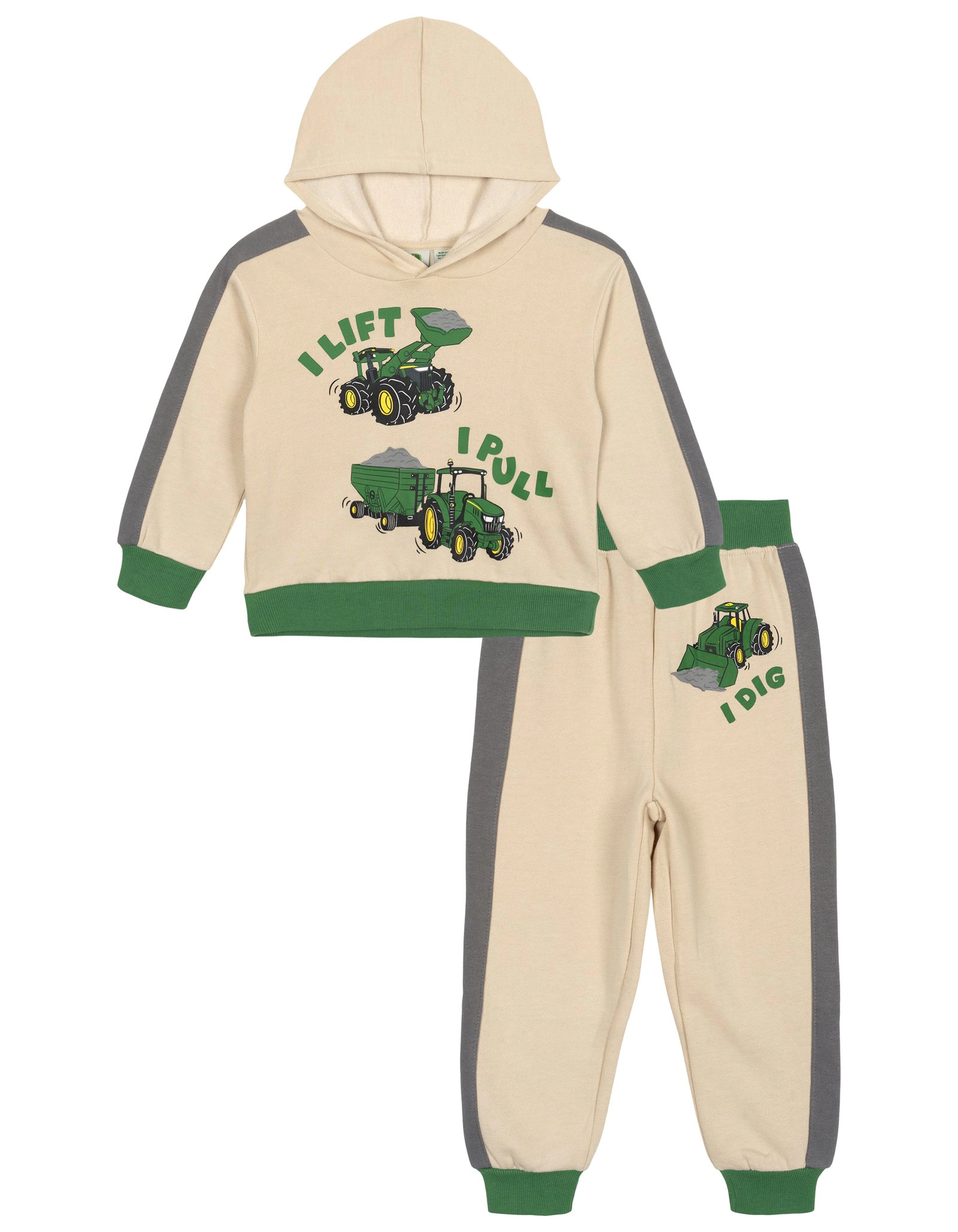 John Deere Boys' Fleece 2-Piece Hoodie and Joggers Set