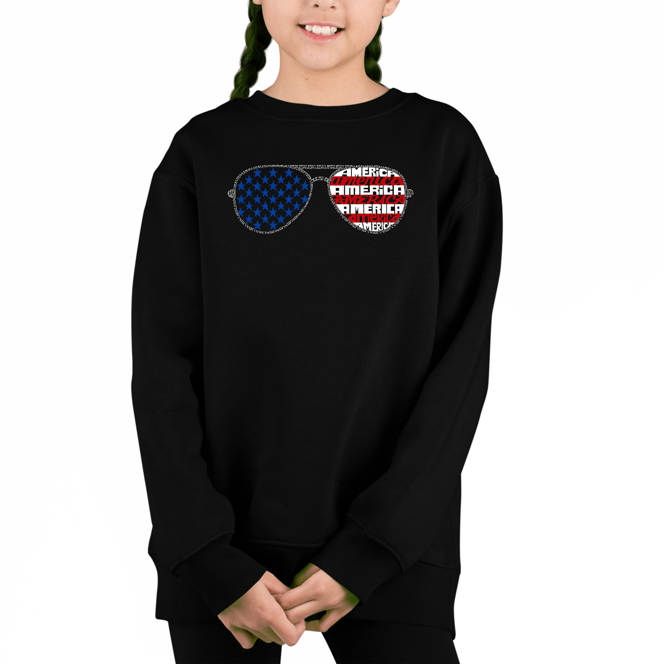 LA Pop Art Girl's Word Sweatshirt