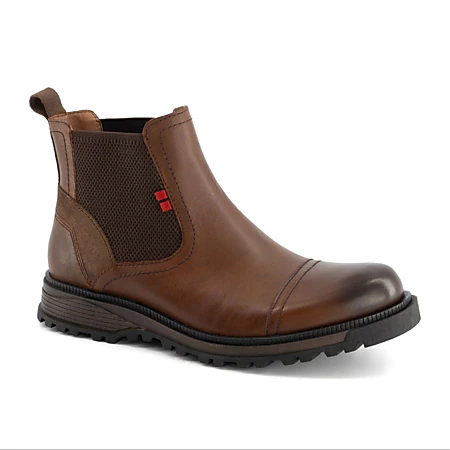 Andrea Men Mens Boots Leather, Color: Dark Brown - JCPenney display picture 1