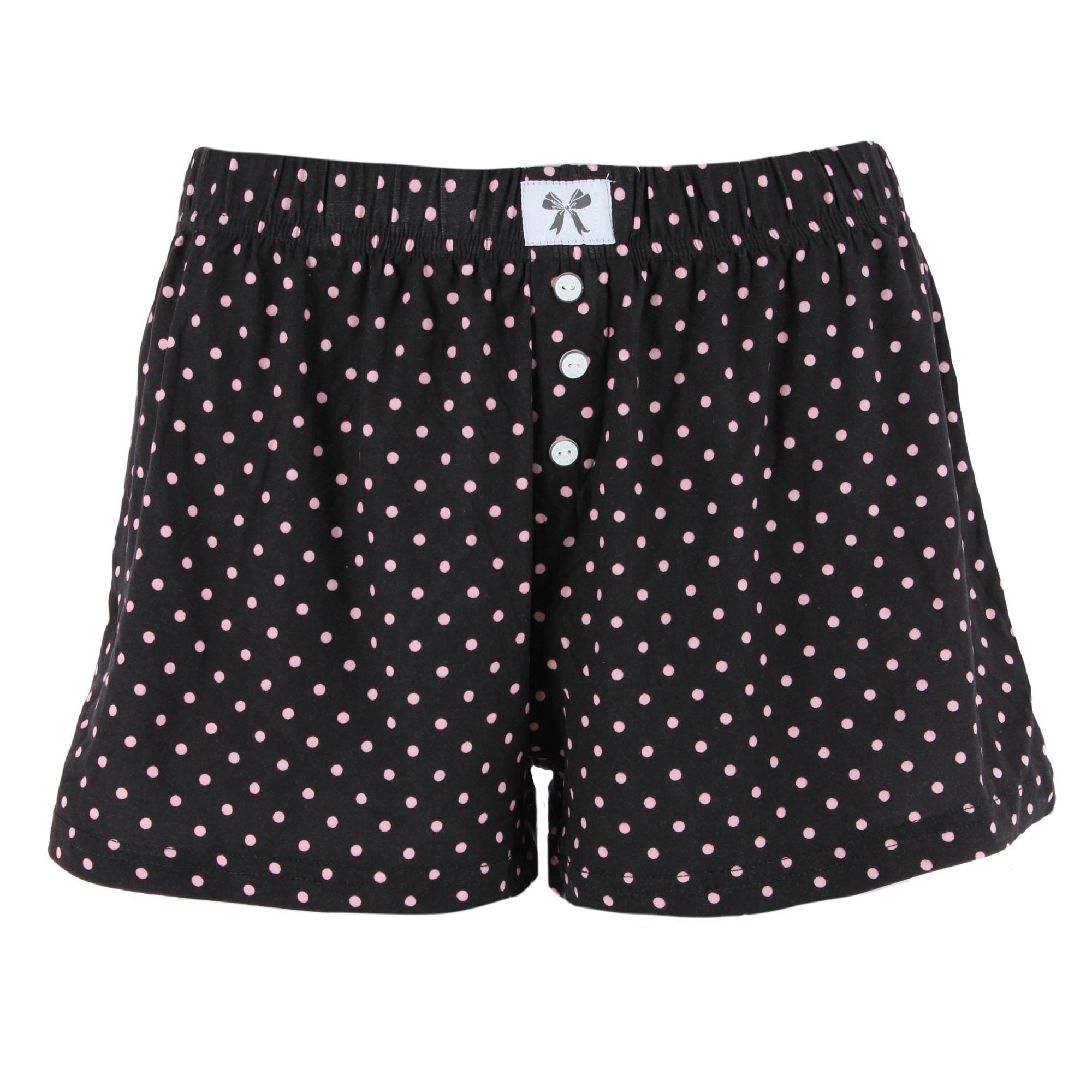 CTM Women's Patterned Pajama Boxer Style Short by Roll Outta Bed