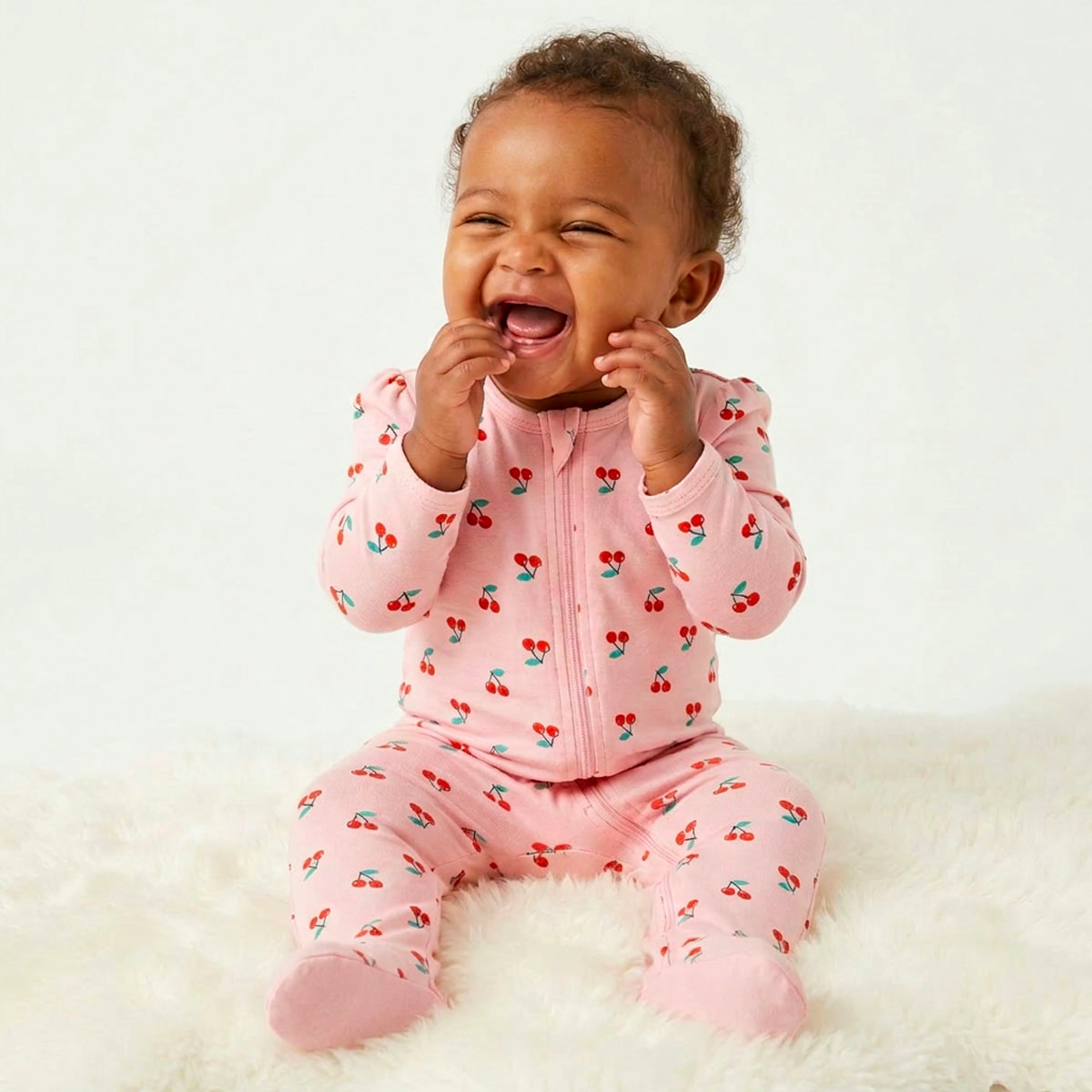 Rockets of Awesome Cherry One-Piece For Baby Girl