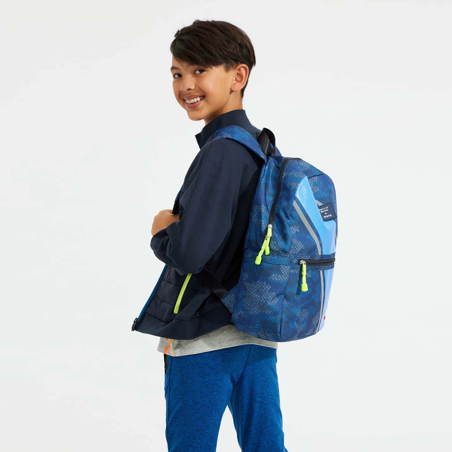 Rockets of Awesome State x ROA Blue Camo Backpack
