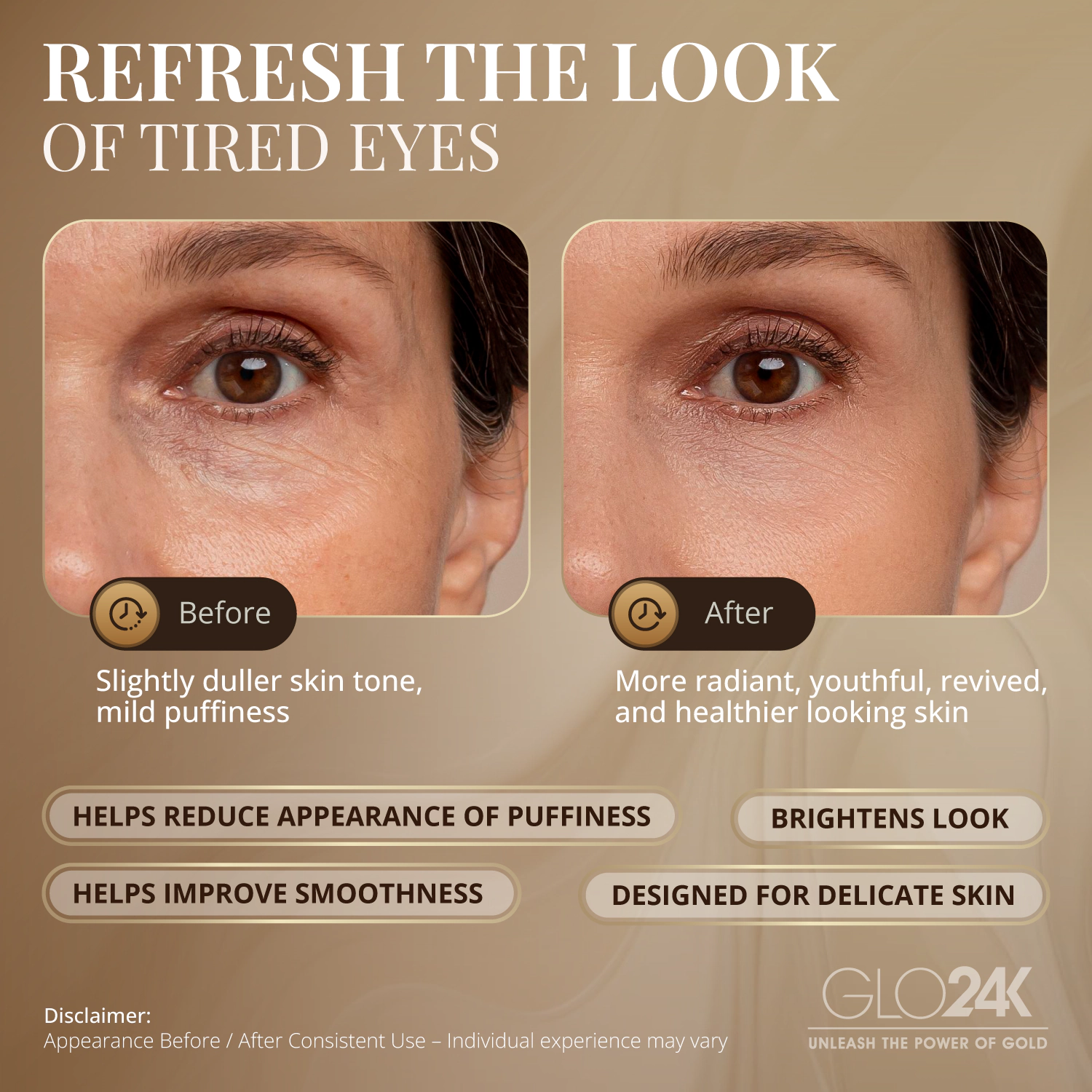 GLO24K Triple Action Eye Care Therapy Wand