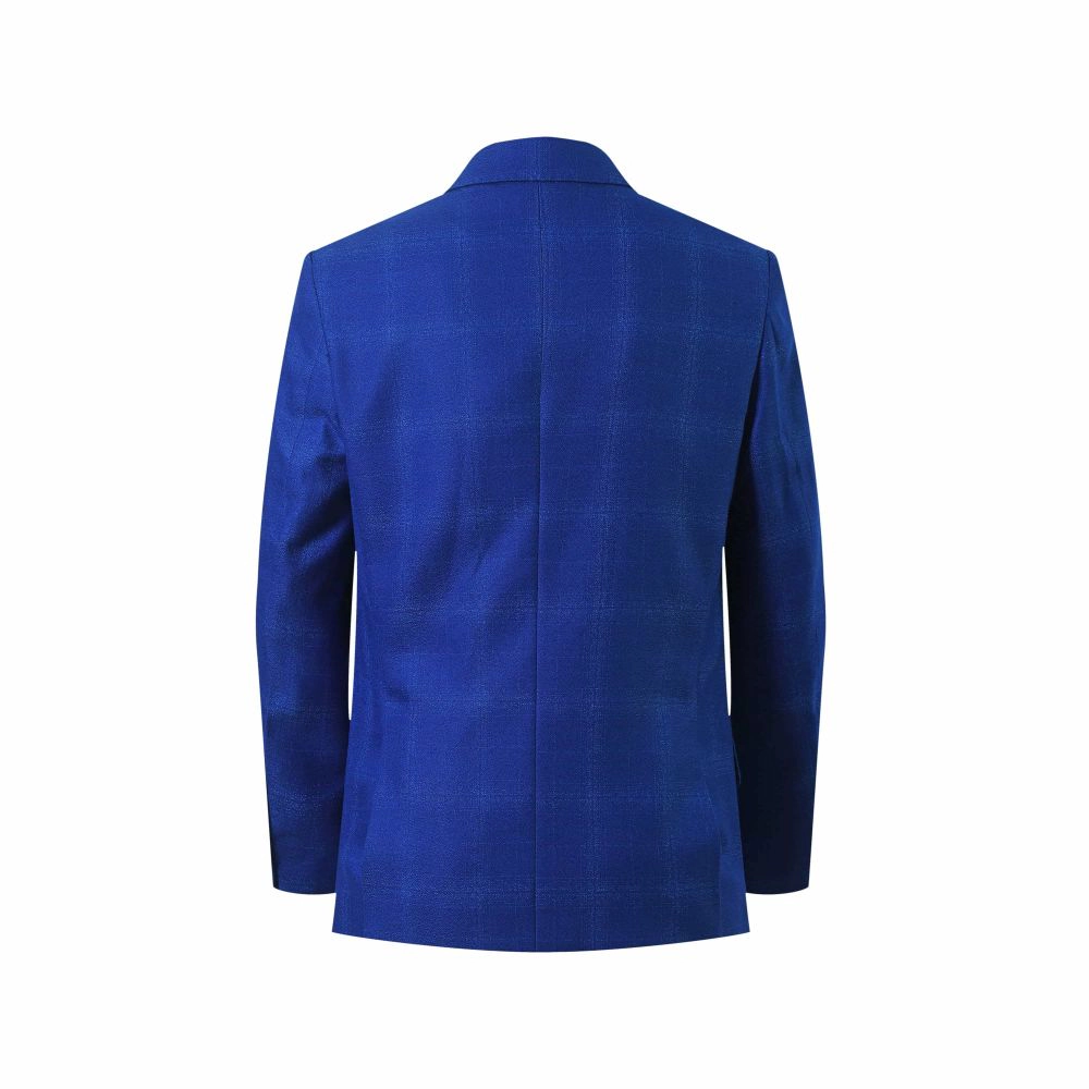 Elie Balleh Boys Slim Fit Checke Sports Coat Blazer